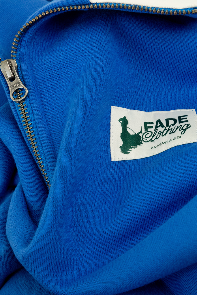 1/4 Zip Pullover - True Blue