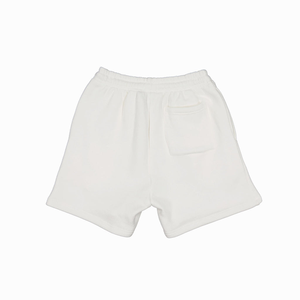 Puff Fleece Shorts - White